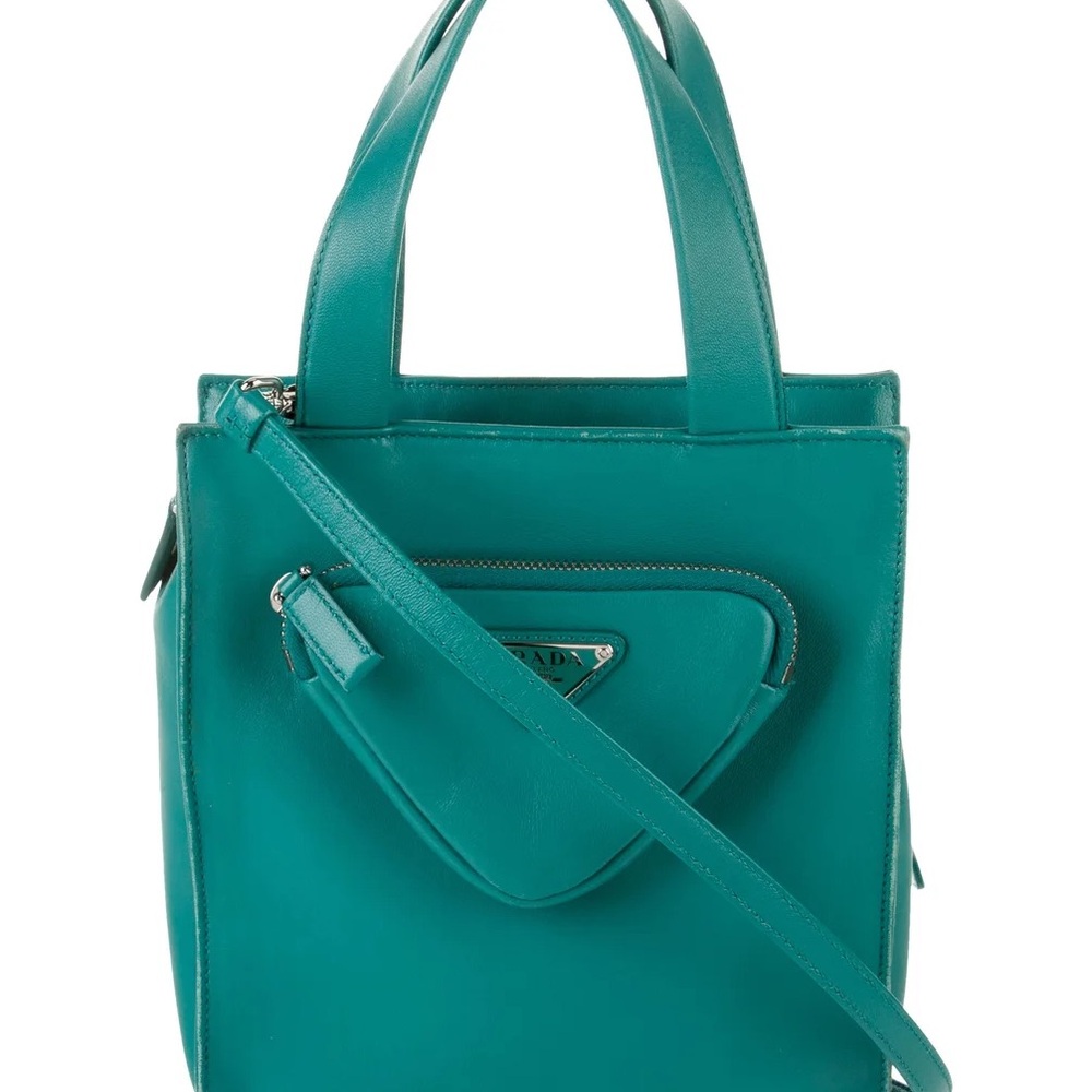 Prada Triangle Bag with Top Handles and Strap